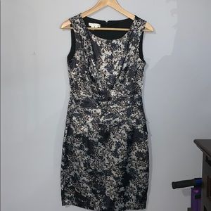 NAT black and gray floral Dress size 6